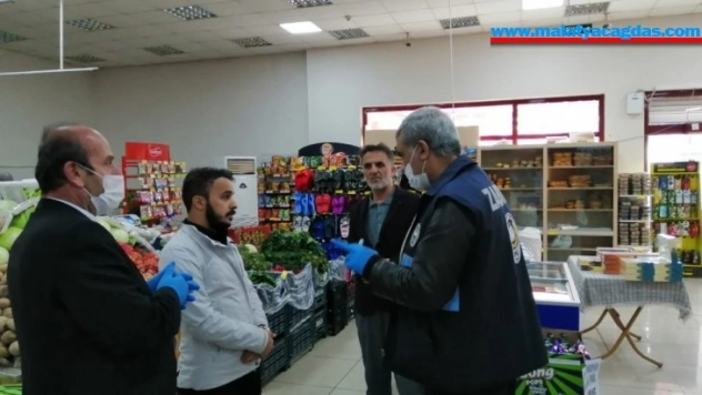 Sur'da marketler denetlendi, ibadethane ve okullar dezenfekte edildi