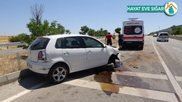 Takla atarak karşı şeride geçti