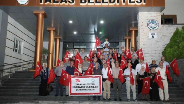 Talas'ın gazileri Şanlıurfa yolunda