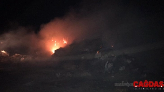 Tarım işletmesinde yangın çıktı