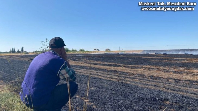 Tarlaya giden çiftçi karşılaştığı manzara karşısında yıkıldı