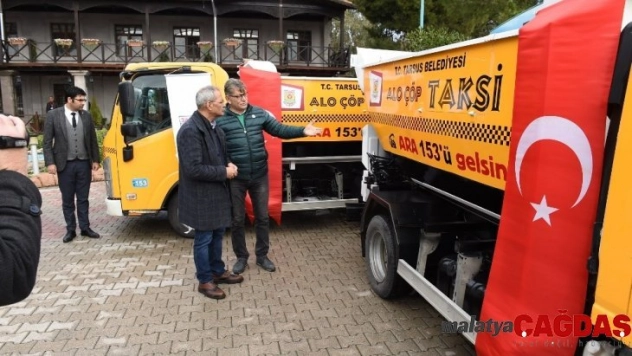 Tarsus'ta 'çöp taksi' hizmete girdi