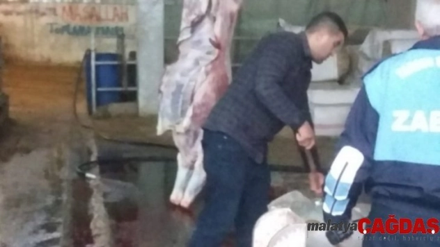 Tarsus'ta 173 kilo kaçak et ele geçirildi