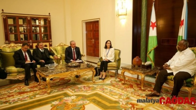 TBMM Başkanı Şentop, Cibuti Cumhurbaşkanı Guelleh ile görüştü