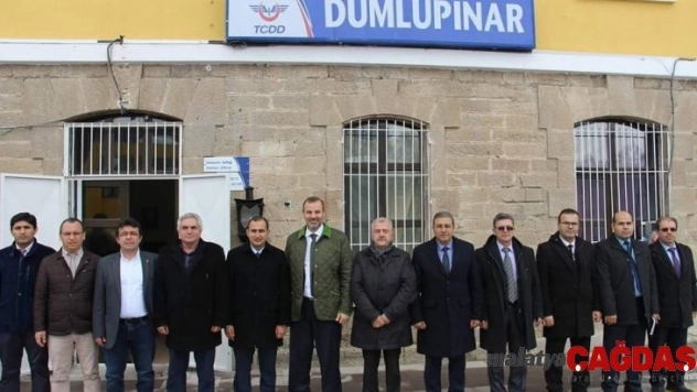 TCDD Trafik Daire Başkanı Abdullah Özcanlı Dumlupınar'ı ziyaret etti
