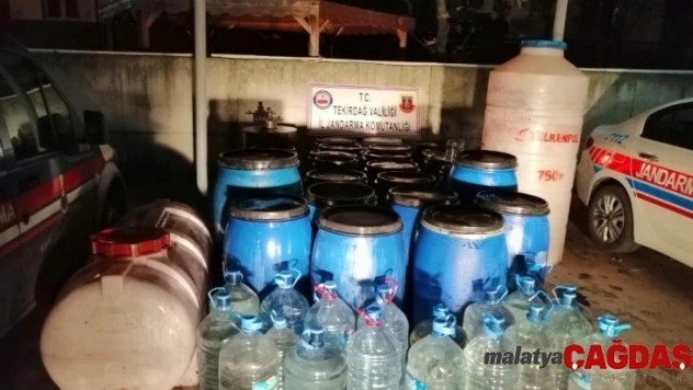 Tekirdağ'da sahte içki operasyonu