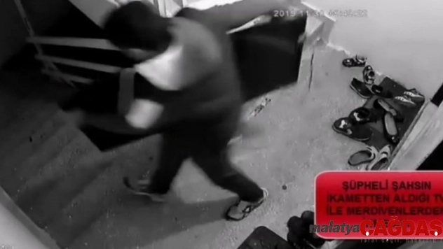 Televizyon hırsızı tutuklandı
