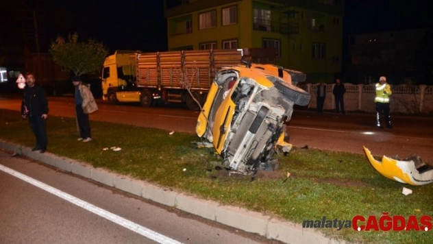 Terme'de trafik kazası: 1 yaralı