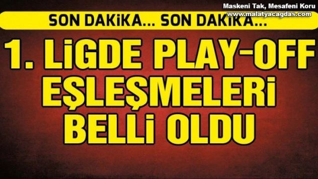 TFF 1. Lig'de Play-Off eşleşmeleri belli oldu