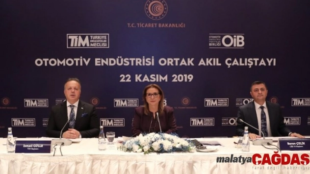 Ticaret Bakanı Pekcan otomotiv sektörünün temsilcileriyle bir araya geldi