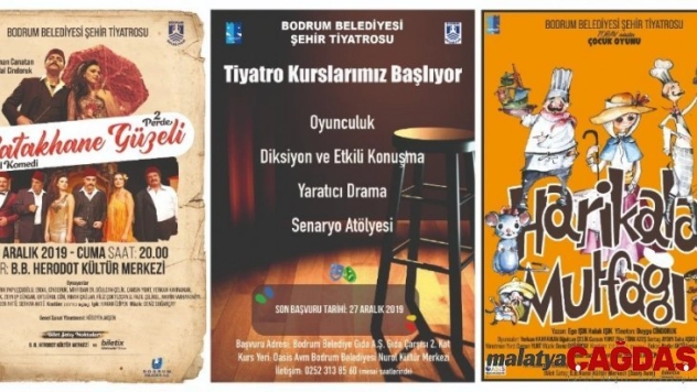 Tiyatro kursları ve oyunlarla dolu dolu bir sezon