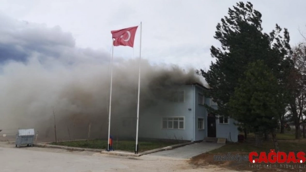 Tokat'ta çatı yangını