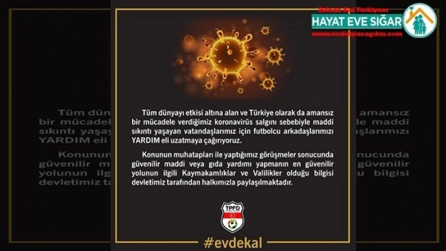TPFD'den futbol camiasına yardım çağrısı!
