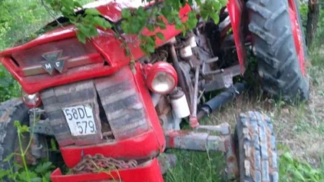 Traktör kazası 1 ölü