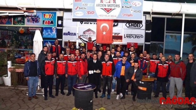 Trakya Motosiklet Kulübü'nden ÇBSK'ya moral yemeği