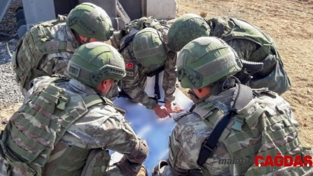 Türk ve Rus askerlerinin beşinci ortak kara devriyesi tamamlandı