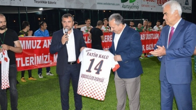 Turnuvada 15 Temmuz gazileri onurlandırıldı