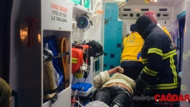 Uçurumdan yuvarlandı, donmak üzereyken itfaiye kurtardı