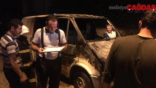 Ulaş'ta araç yangını