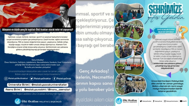 Ülkü Ocakları'ndan Üniversiteli Gençlere Hoş Geldin Mesajı