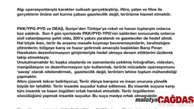 UMED'den uluslararası medyaya 'dezenformasyon' uyarısı