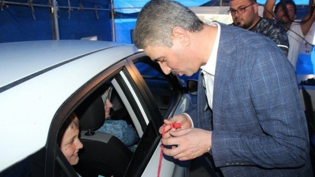 Vali Baruş trafik denetimine katıldı