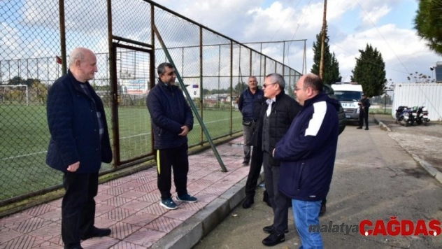 Vali Deniz, spor yatırımlarını yerinde inceledi