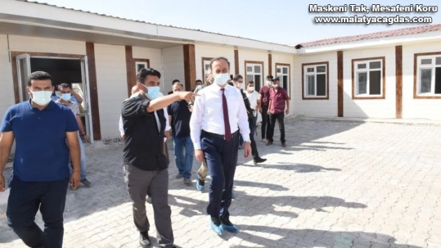 Vali Erin, Telabyad'daki çalışmaları inceledi