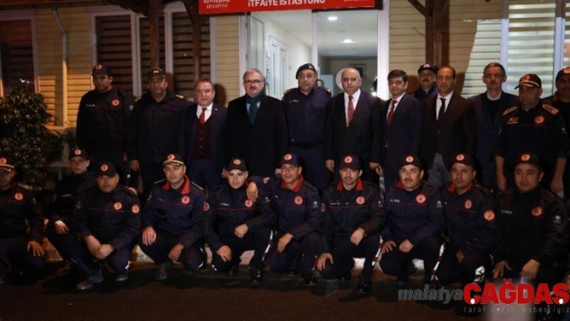 Vali Karaloğlu'dan itfaiyeye yeni yıl ziyareti