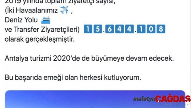 Vali Karaloğlu'ndan rekor paylaşımı: '15 milyon 644 bin 108'