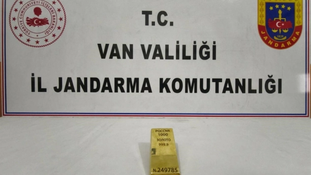 Van'da 1 kiloluk kültçe altın ele geçirildi