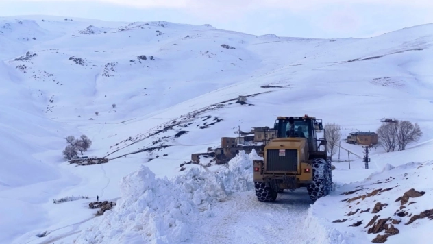 Van'da kardan dolayı kapanan 34 yerleşim yerinin yolu açılıyor