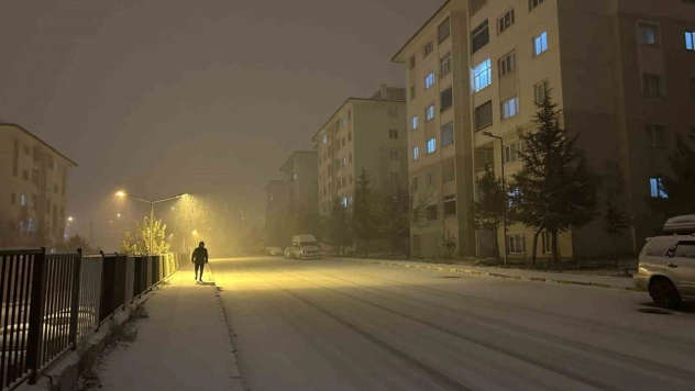 Van'da yoğun kar yağışı