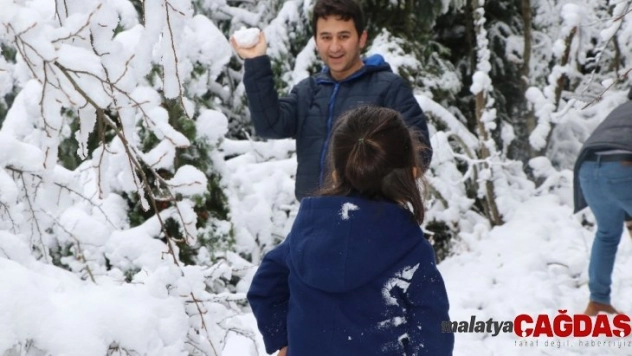 Vatandaşlar hafta sonu karın keyfini yaşadı