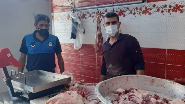 Viranşehir'de Zabıta Kasapları Denetledi