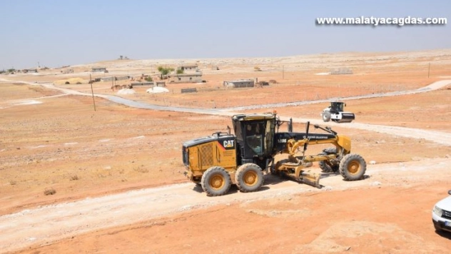 Viranşehir kırsalında stabilize yol çalışması