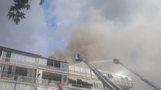 Yalıtım çalışması çatıyı kül etti