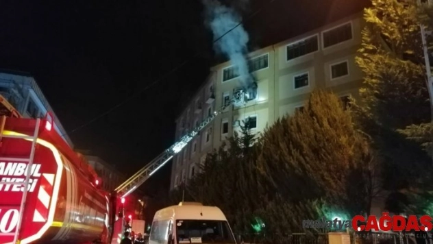 Yanan kurs binasında öğrencilerin olmaması faciayı önledi