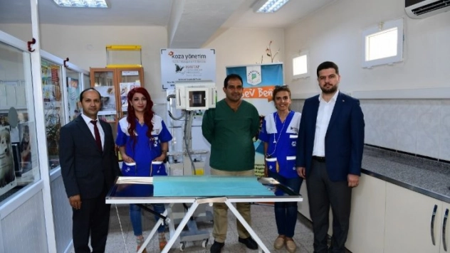 Yaralı hayvanlar için röntgen cihazı