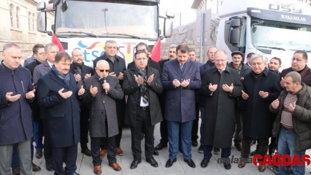 Yardım tırları Elazığ ve Malatya için yola çıktı