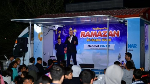 Yeşilşyurt'ta çocuklar için ramazan eğlencesi