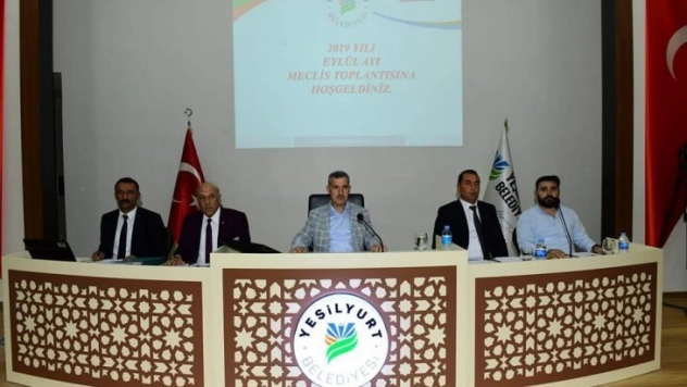 Yeşilyurt Belediye Meclisi Eylül toplantısını yaptı