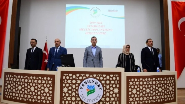 Yeşilyurt Belediye Meclisi temmuz toplantısını yaptı