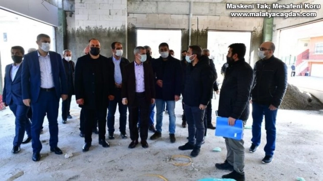 Gündüzbey sosyal tesislerinin kaba inşaatı tamamlandı