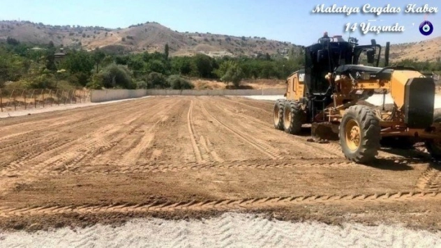 Antrenman sahası yapım çalışmaları sürüyor