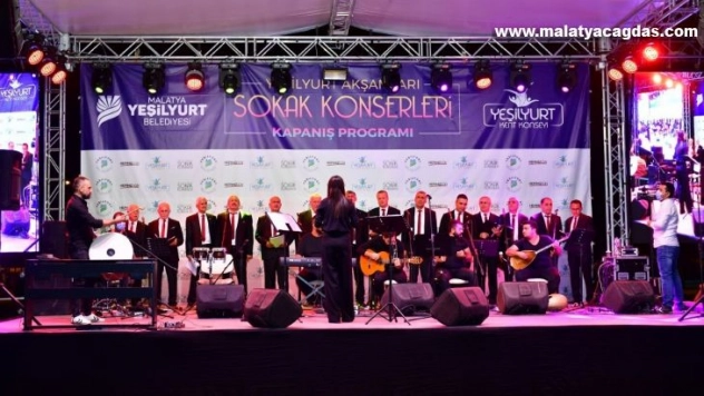 Yeşilyurt'taki sokak konserlerinde renkli görüntüler