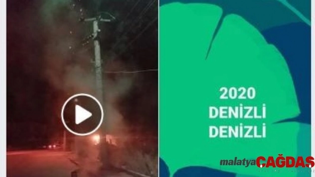 Yılbaşı eğlencesi için hazırladığı tüplü düzenek adeta EYP'yi anımsattı