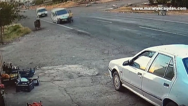 Yola fırlayan çocuk, şoförün dikkati sayesinde ölümden kıl payı kurtuldu