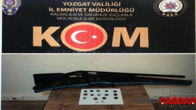 Yozgat'ta 16 parça tarihi eser ele geçirildi