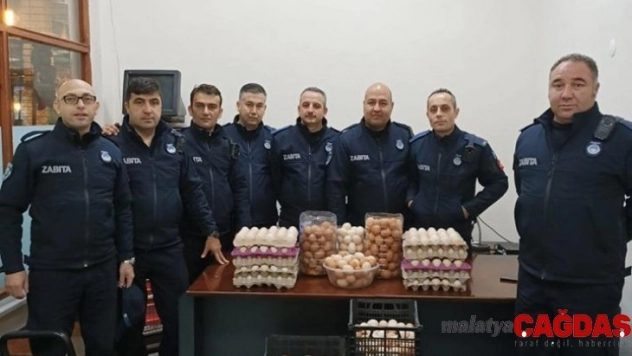 Zabıta ekipleri bu defa köy yumurtalarını denetledi